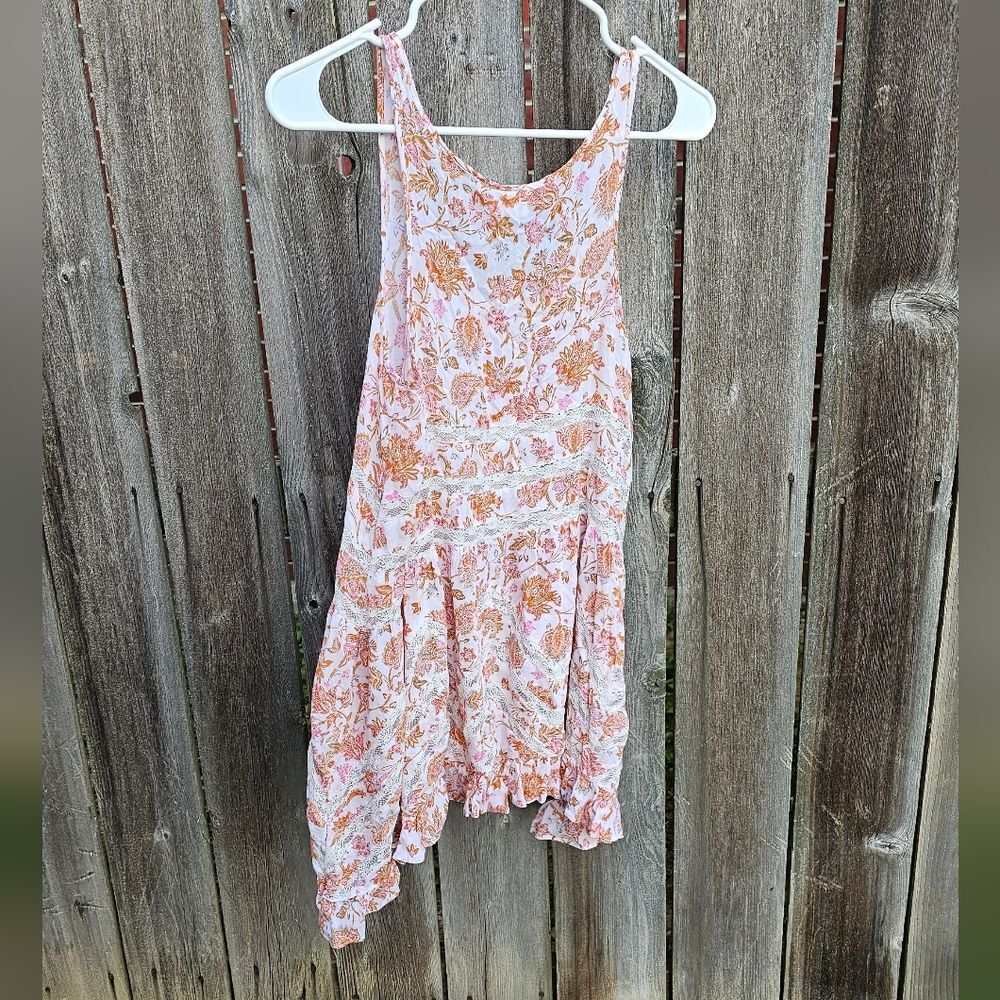 Intimately Free People floral tank Top XS Oversized Assymetrical - Picture 2 of 7
